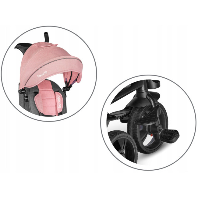 Велосипед трехколесный Lionelo Haari Bubblegum