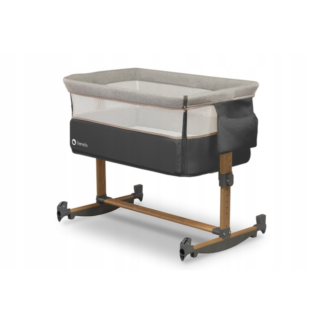 Кроватка приставная 3в1 Lionelo Leonie Grey Stone