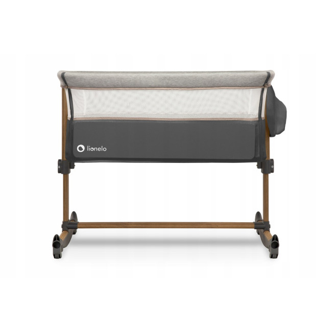 Кроватка приставная 3в1 Lionelo Leonie Grey Stone