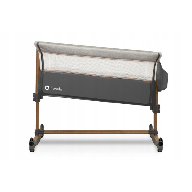 Кроватка приставная 3в1 Lionelo Leonie Grey Stone
