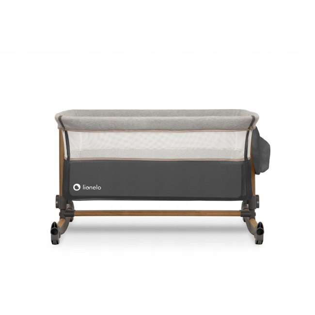 Кроватка приставная 3в1 Lionelo Leonie Grey Stone