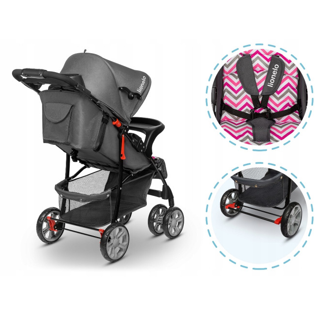 Прогулочная коляска Lionelo Emma Pink Scandi