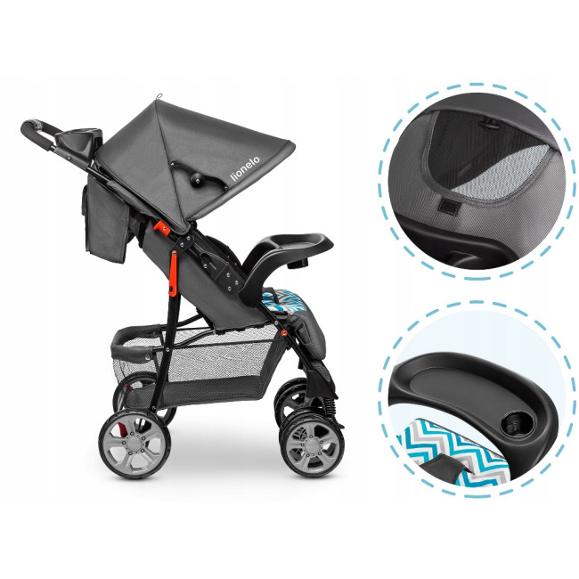 Коляска Lionelo Emma Plus Blue Scandi