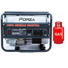 Генератор ГАЗ/бензиновий Forza FPG4500 2.8/3.0 кВт із ручним запуском