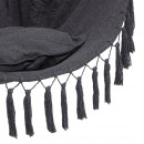 Подвесное кресло гамак бразильский BOHO 100см + 2 шт подушки Dark Grey