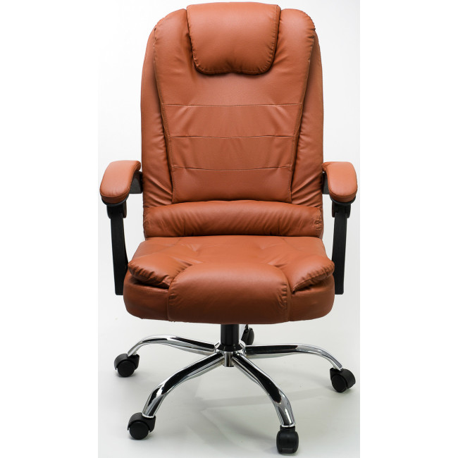 Офісне крісло Diego з масажем коричневе
