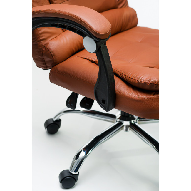 Офісне крісло Diego з масажем коричневе