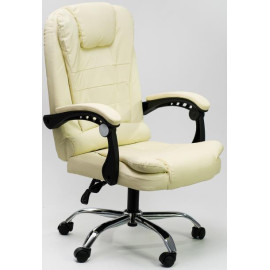 Крісло офісне з масажем Diego бежевий