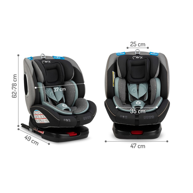 Автокрісло MoMi Tordi ISOFIX 0-36кг Бірюзовий
