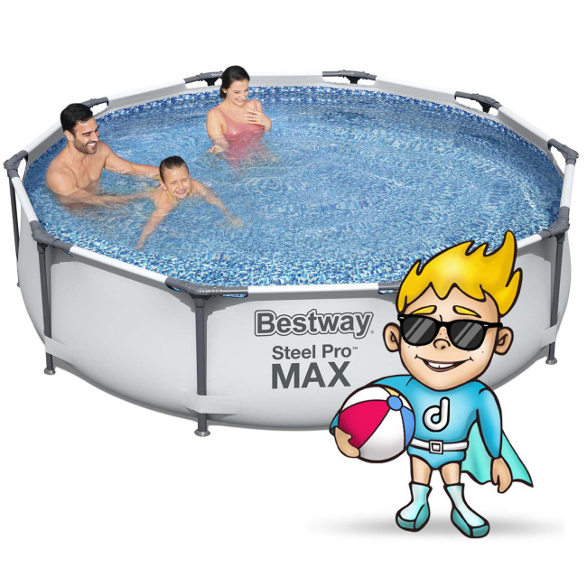 Каркасный бассейн Bestway 56408, размер 305 x 76 см с фильтрующим насосом