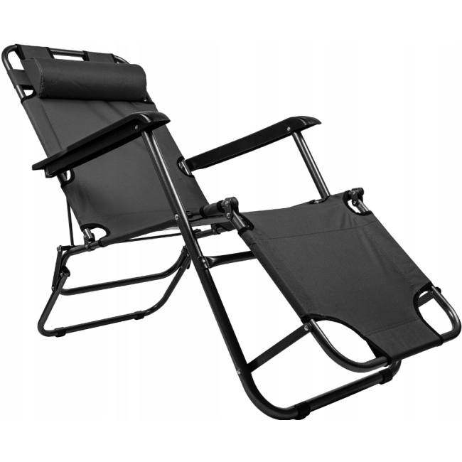 Кресло шезлонг MalTec - Sunwaal серый (Польша)