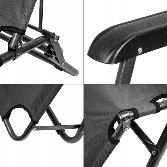 Кресло шезлонг MalTec - Sunwaal серый (Польша)