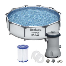 Каркасный бассейн Bestway 56406, размер 305 x 76 см с фильтрующим насосом 58383