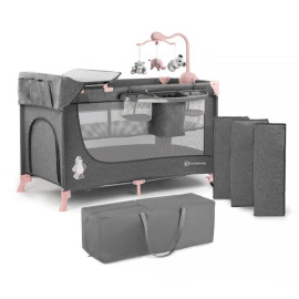 Кроватка-манеж KiderKraft JOY Pink