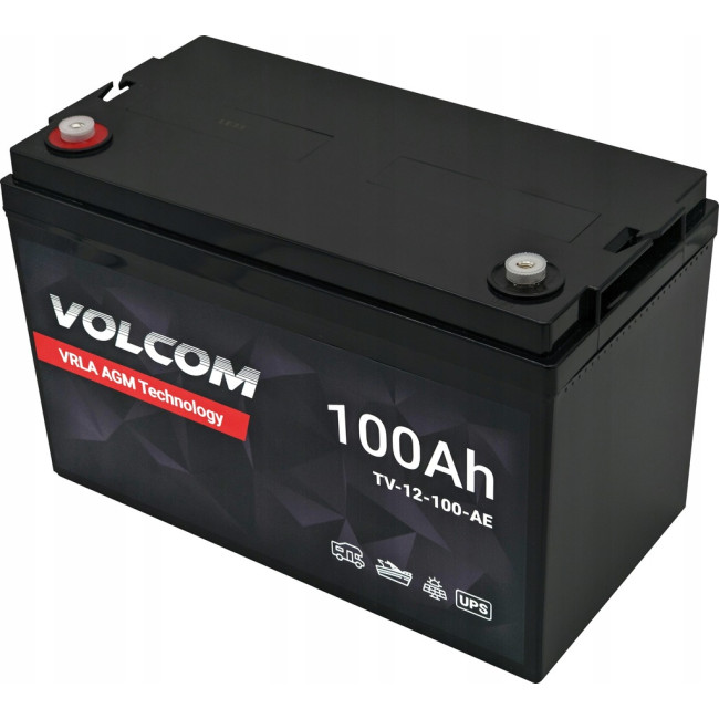 Аккумулятор AGM Volcom 12V 100Ah VRLA