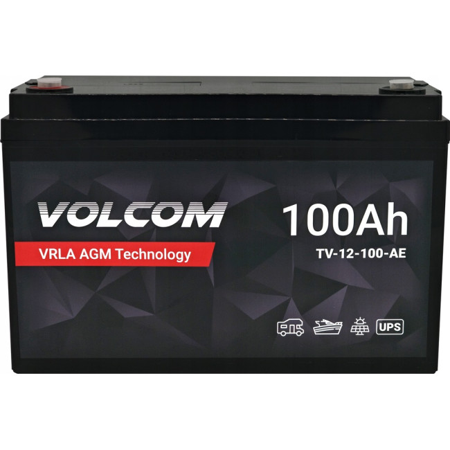 Аккумулятор AGM Volcom 12V 100Ah VRLA