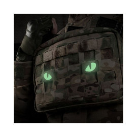 Шеврон PATCH M-TAC Tiger Eyes Laser Cut Reflective флуоресцентний - Multicam (51140008)