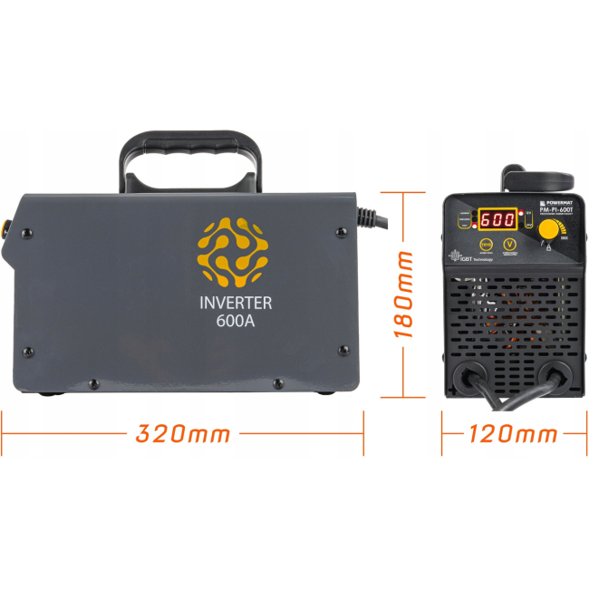 Інверторний пуско-зарядний пристрій Powermat 600A 12/24В (Польща)