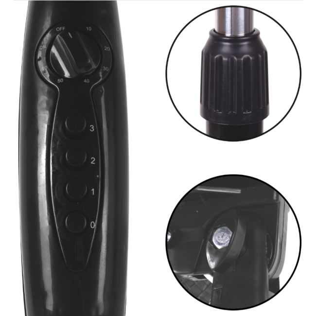 Вентилятор для підлоги MalTec чорний (Польща)