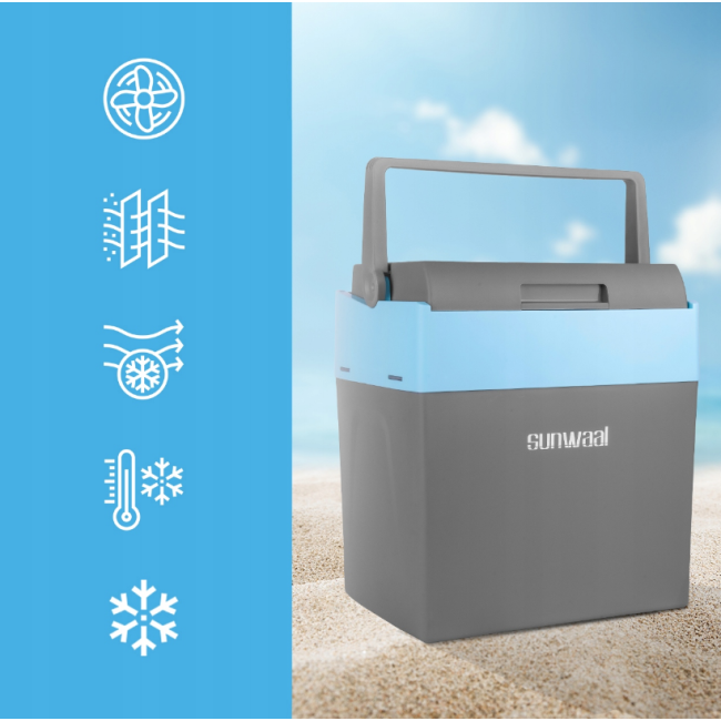 Автохолодильник MalTec 25л 12В/230В сірий (Польща)