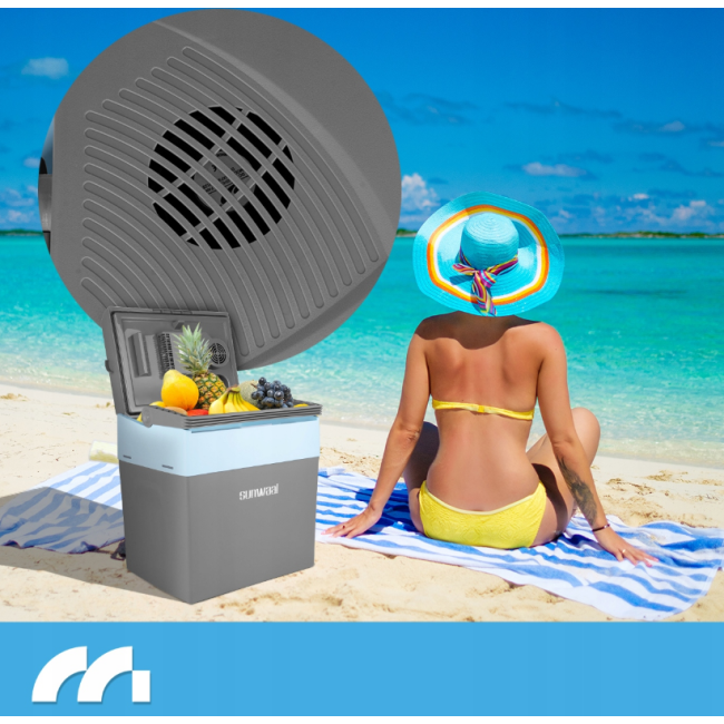 Автохолодильник MalTec 25л 12В/230В сірий (Польща)