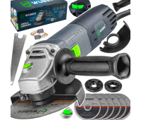 Болгарка (углова шліфмашина) 1500Вт 125мм + 6 дисків Wuber (Польща)