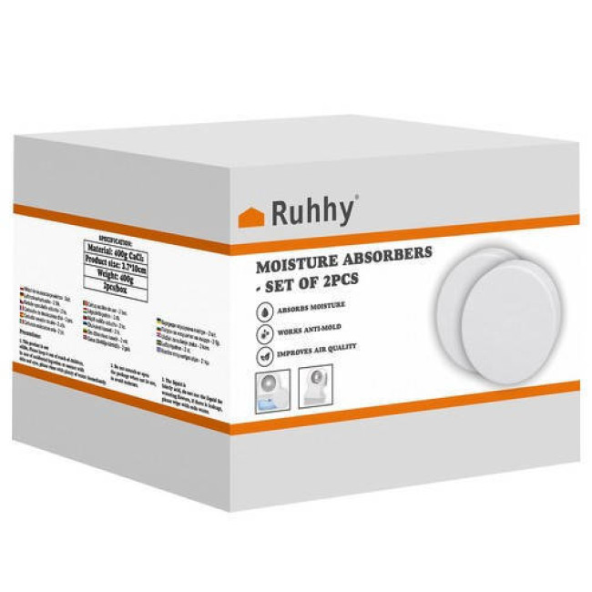 Запасні таблетки для осушувача повітря RUHHY 2 x 400 г 22578