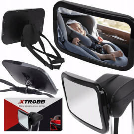 Зеркало для спостереження за дітьми 30x20 см з ременем Xtrobb (8928) Блек