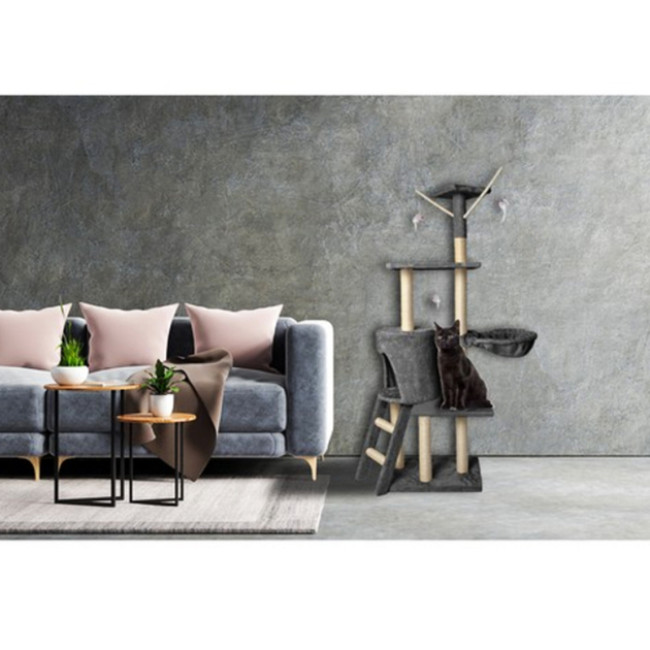 Когтєточка лежанка для кошек Purlov 7927 домік і игровой комплекс на 5 рівнів для декількох домашніх