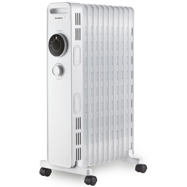 Масляний радіатор KUMTEL KUM-1230S Чорний