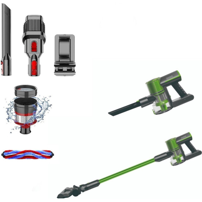 Акумуляторний пилосос Royalty Line CVC-9316 СЛОВАКІЯ (SOLIN) Green бездротовий вертикальний з турбощіткою