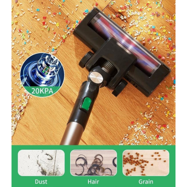 Акумуляторний пилосос Royalty Line CVC-9316 СЛОВАКІЯ (SOLIN) Green бездротовий вертикальний з турбощіткою