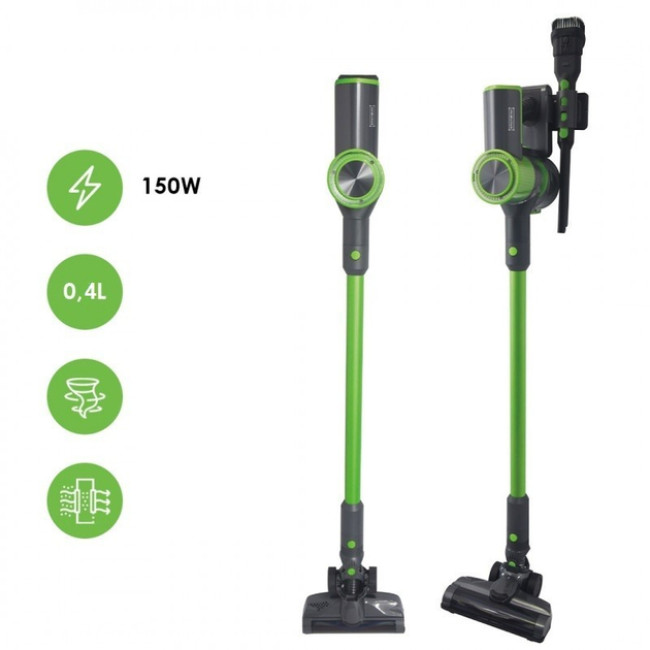 Акумуляторний пилосос Royalty Line CVC-9316 СЛОВАКІЯ (SOLIN) Green бездротовий вертикальний з турбощіткою