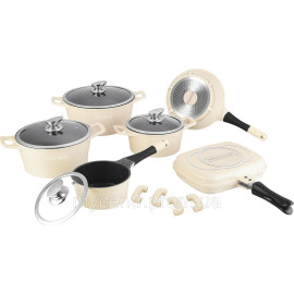 Набір горщиків Royalty Line RL-LS1015M Cream 15шт