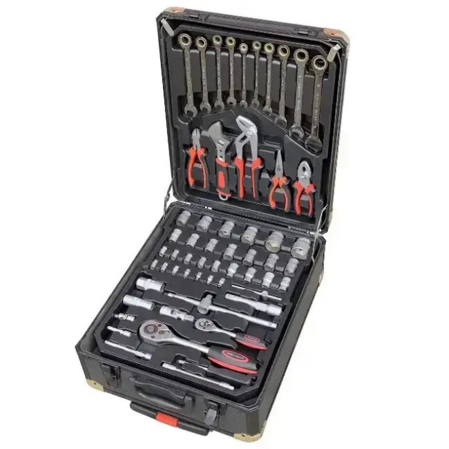 Хороший набір інструментів в чемодані Schwartzmann (409 елементів) Автомобільні набори інструментів
