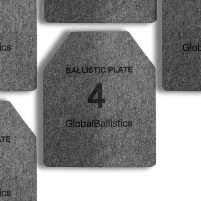 Баллистические пластины 4 класс Комплект Armox 600T Global Ballistics 25х30 3.2 кг