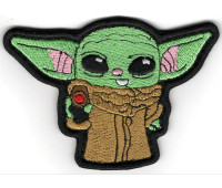 Шеврон PATСH ПАТРІОТ «Малиш Йода (Грогу)» Лазерна різка