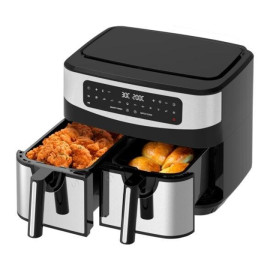 Мультипечь-аэрофритюрница двойная 11 л нержавеющая сталь (цифровая без жира,циркуляция воздуха)