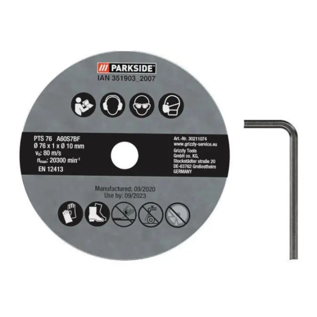 Мини болгарка PARKSIDE PWSA 12 C2 аккумуляторна углова КОМПЛЕКТ