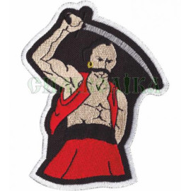 Шеврон PATCH ПАТРІОТ Козак/тк.чорна/нарукавна емблема з текстильною застібкою