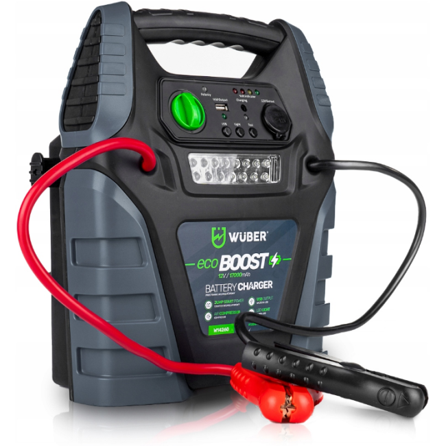 Пусковое устройство (Бустер) c компрессором 5в1 17Ач Wuber (Польша)