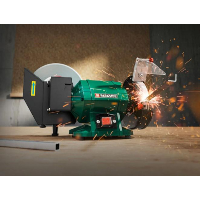 Точильний станок 2в1 мокрого і сухого точіння ПАРКСАЙД PNTS 250 C2