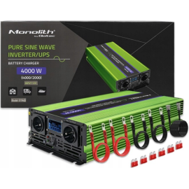 Инвертор 12 230 с чистой синусоидой 2000Вт/4000Вт Qoltec (Польша)