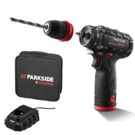 Аккумуляторный бесщеточный шуруповьорт – дрель со съёмным патроном Parkside PBSPA 12 C3