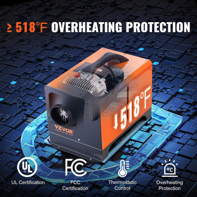 Автономный дизельный обогреватель Vevor 5кВт (Германия)