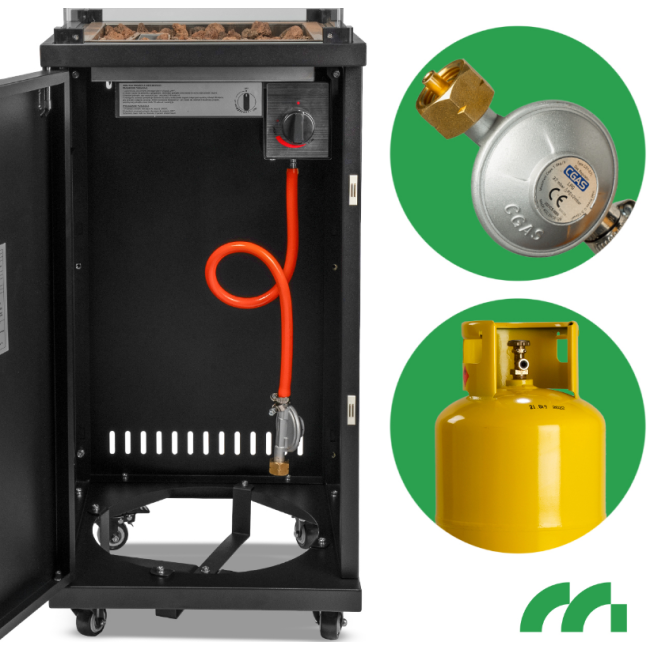 Уличный газовый обогреватель MalTec 137см 11кВт (Польша)