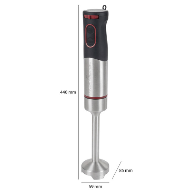 Блендер погружной ProfiCook 2в1 1000 Вт нержавеющая сталь (PC-SMS 1226)