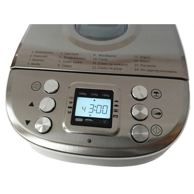 Полностью автоматическая хлебопечь SilverCrest SBB 850 E1 (850 Вт, 16 программ, 3 л, ЖК-дисплей, Гер