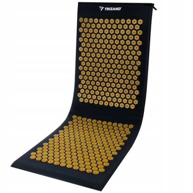 Масажний коврик акупунктурний для точкового масажу з подушкою Trizand + 2 масажні кульки (23375)