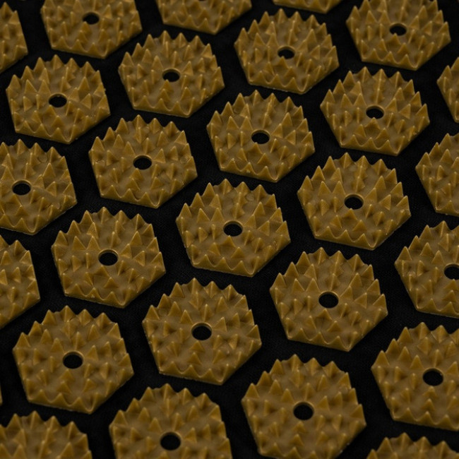 Масажний коврик акупунктурний для точкового масажу з подушкою Trizand + 2 масажні кульки (23375)